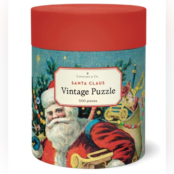 Cavallini & Co. Santa Claus Vintage Puzzle 500 Pieces New In Box Holiday Gifts - Picture 6 of 6